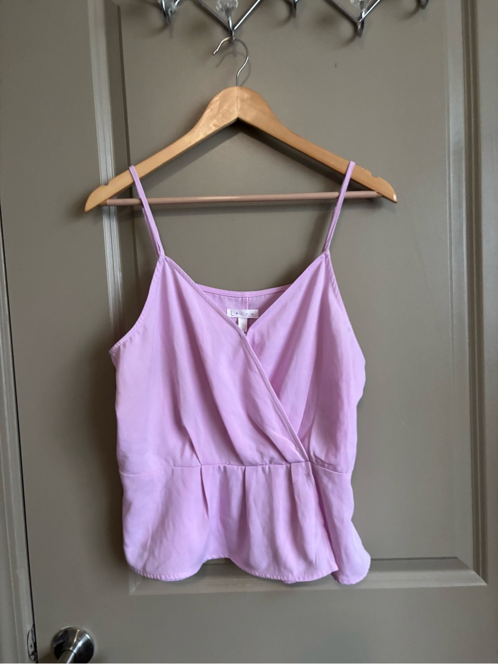 Leith Light Pink Wrap-Front Camisole